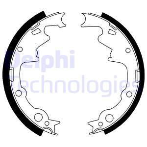 DELPHI Комплект тормозных колодок LS1800