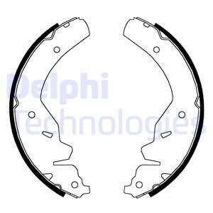 DELPHI Комплект тормозных колодок LS1825