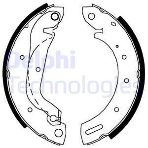 DELPHI Комплект тормозных колодок LS1827