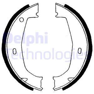 DELPHI Комплект тормозных колодок, стояночная тормозная с LS1851