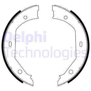 DELPHI Комплект тормозных колодок, стояночная тормозная с LS1885