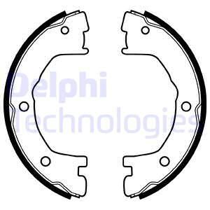 DELPHI Комплект тормозных колодок, стояночная тормозная с LS1919