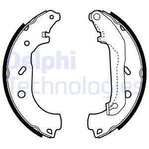 DELPHI Комплект тормозных колодок LS1940