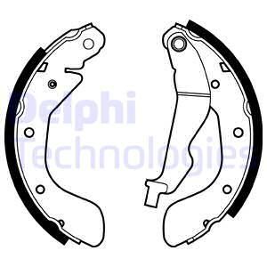 DELPHI Комплект тормозных колодок LS1969