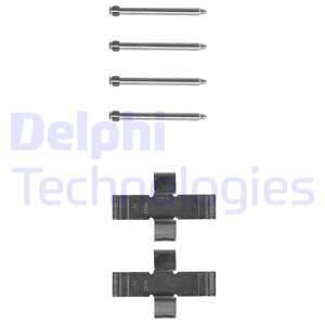 DELPHI Комплектующие, колодки дискового тормоза LX0009
