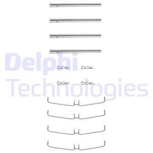 DELPHI priedų komplektas, diskinių stabdžių trinkelės LX0030