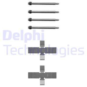 DELPHI Комплектующие, колодки дискового тормоза LX0067