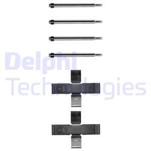 DELPHI priedų komplektas, diskinių stabdžių trinkelės LX0103