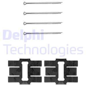 DELPHI Комплектующие, колодки дискового тормоза LX0115