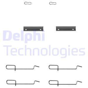 DELPHI priedų komplektas, diskinių stabdžių trinkelės LX0142