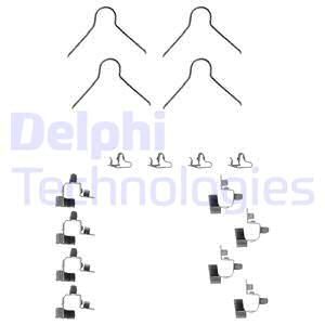 DELPHI Комплектующие, колодки дискового тормоза LX0146