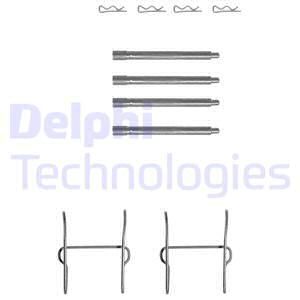 DELPHI priedų komplektas, diskinių stabdžių trinkelės LX0154