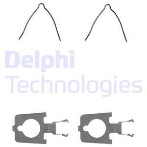 DELPHI priedų komplektas, diskinių stabdžių trinkelės LX0158