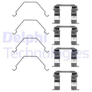 DELPHI Комплектующие, колодки дискового тормоза LX0159