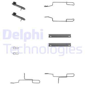 DELPHI Комплектующие, колодки дискового тормоза LX0168