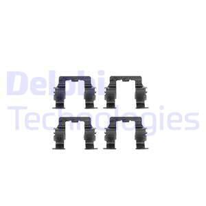DELPHI priedų komplektas, diskinių stabdžių trinkelės LX0191
