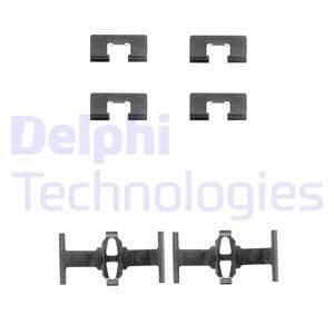 DELPHI priedų komplektas, diskinių stabdžių trinkelės LX0197