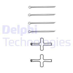 DELPHI Комплектующие, колодки дискового тормоза LX0199