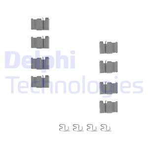 DELPHI priedų komplektas, diskinių stabdžių trinkelės LX0212