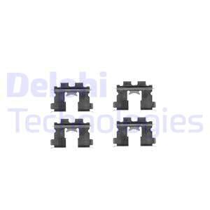 DELPHI Комплектующие, колодки дискового тормоза LX0227