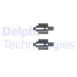 DELPHI priedų komplektas, diskinių stabdžių trinkelės LX0234