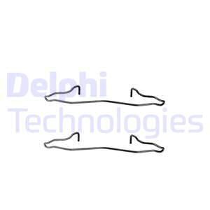 DELPHI Комплектующие, колодки дискового тормоза LX0241