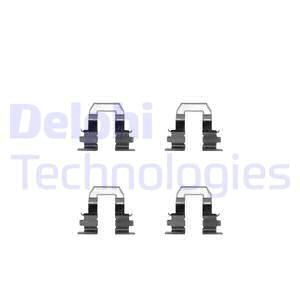 DELPHI priedų komplektas, diskinių stabdžių trinkelės LX0254