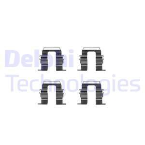 DELPHI priedų komplektas, diskinių stabdžių trinkelės LX0256