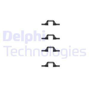 DELPHI priedų komplektas, diskinių stabdžių trinkelės LX0260