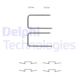 DELPHI priedų komplektas, diskinių stabdžių trinkelės LX0287