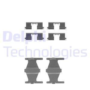 DELPHI Комплектующие, колодки дискового тормоза LX0302