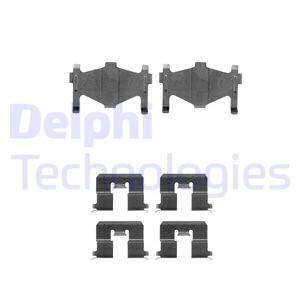 DELPHI priedų komplektas, diskinių stabdžių trinkelės LX0304