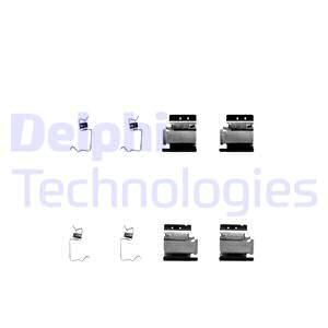 DELPHI Комплектующие, колодки дискового тормоза LX0313
