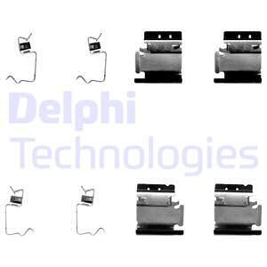 DELPHI priedų komplektas, diskinių stabdžių trinkelės LX0324