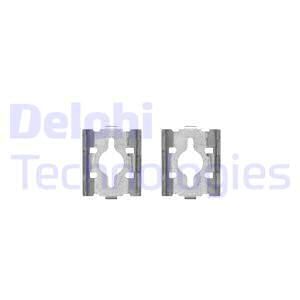 DELPHI priedų komplektas, diskinių stabdžių trinkelės LX0328