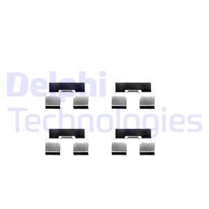 DELPHI Комплектующие, колодки дискового тормоза LX0329