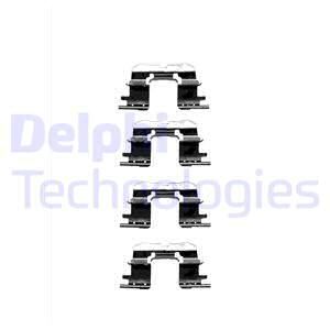DELPHI priedų komplektas, diskinių stabdžių trinkelės LX0333