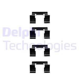 DELPHI priedų komplektas, diskinių stabdžių trinkelės LX0337