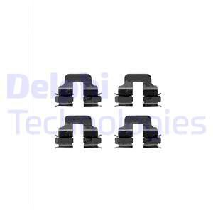 DELPHI priedų komplektas, diskinių stabdžių trinkelės LX0344