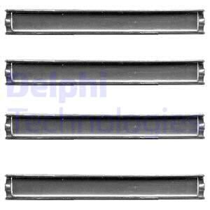 DELPHI priedų komplektas, diskinių stabdžių trinkelės LX0362