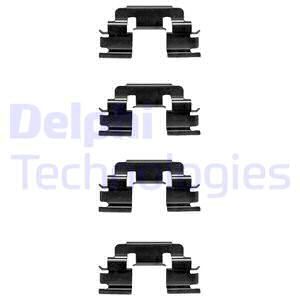 DELPHI Комплектующие, колодки дискового тормоза LX0381