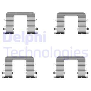 DELPHI Комплектующие, колодки дискового тормоза LX0416