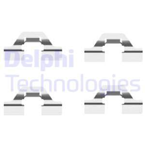 DELPHI priedų komplektas, diskinių stabdžių trinkelės LX0430