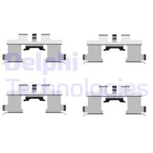 DELPHI Комплектующие, колодки дискового тормоза LX0444