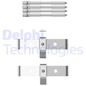 DELPHI Комплектующие, колодки дискового тормоза LX0469