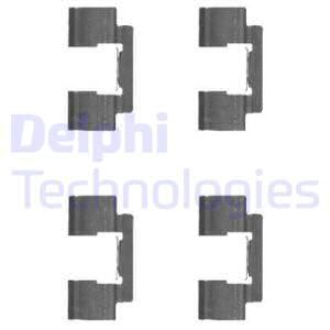 DELPHI priedų komplektas, diskinių stabdžių trinkelės LX0481