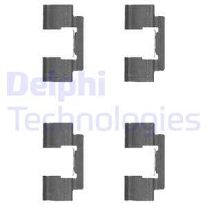 DELPHI Комплектующие, колодки дискового тормоза LX0481