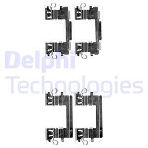 DELPHI Комплектующие, колодки дискового тормоза LX0499