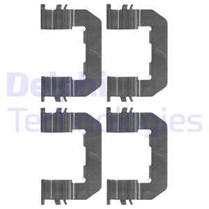 DELPHI priedų komplektas, diskinių stabdžių trinkelės LX0514