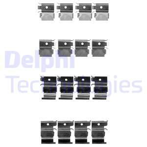 DELPHI Комплектующие, колодки дискового тормоза LX0526